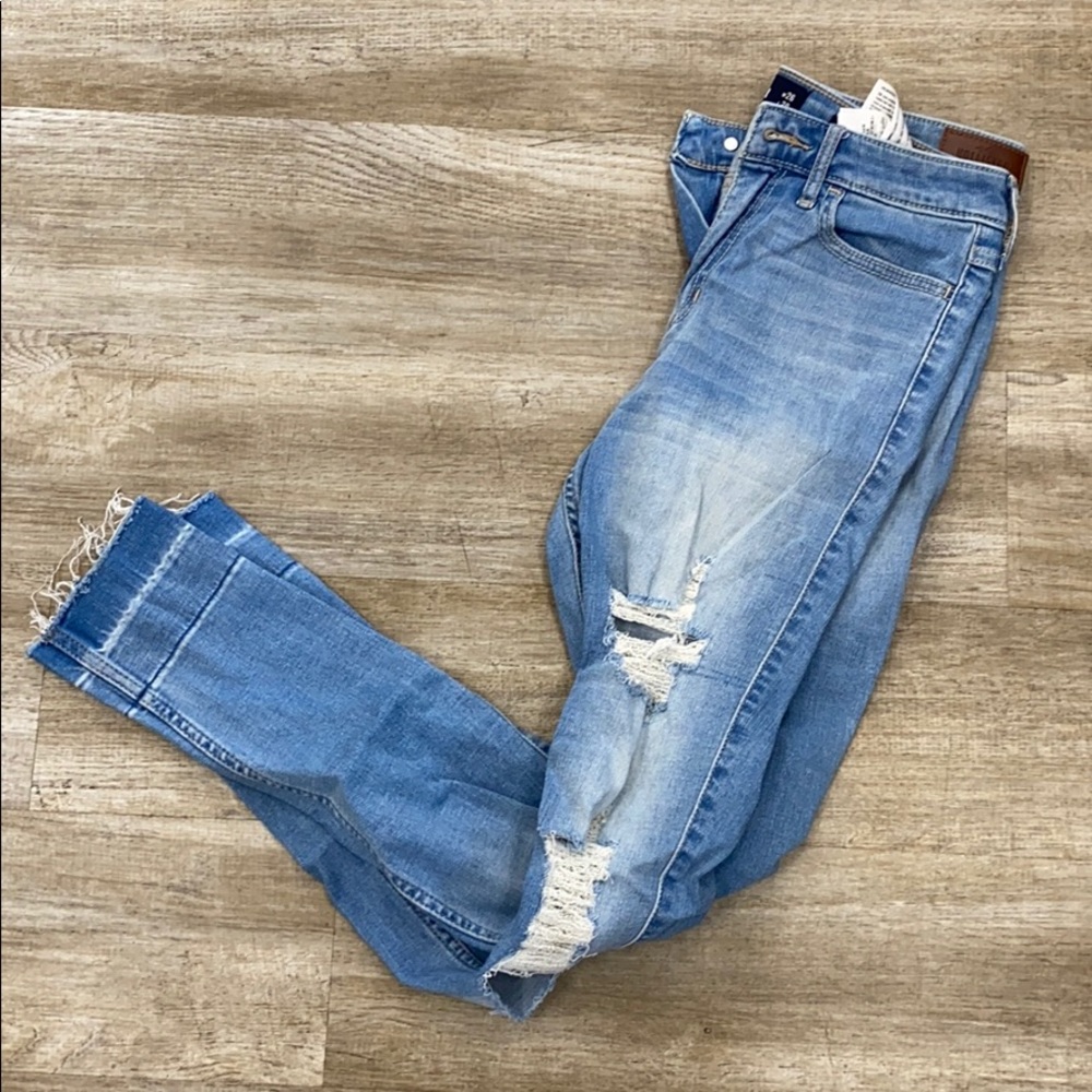 Hollister Ripped Skinny High Rise Jeans